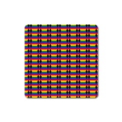 Double Black Diamond Pride Bar Square Magnet by WetdryvacsLair