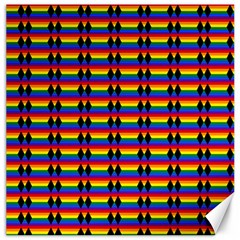 Double Black Diamond Pride Bar Canvas 16  X 16  by WetdryvacsLair