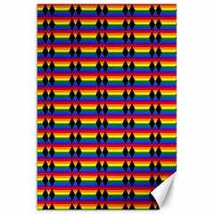 Double Black Diamond Pride Bar Canvas 20  X 30  by WetdryvacsLair