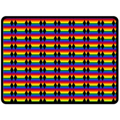 Double Black Diamond Pride Bar Fleece Blanket (large)  by WetdryvacsLair