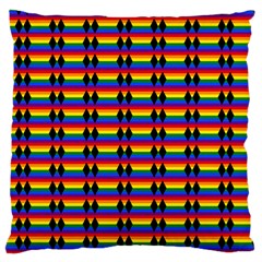 Double Black Diamond Pride Bar Large Cushion Case (one Side) by WetdryvacsLair