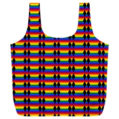 Double Black Diamond Pride Bar Full Print Recycle Bag (xxxl) by WetdryvacsLair