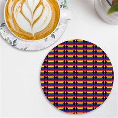 Double Black Diamond Pride Bar Uv Print Round Tile Coaster by WetdryvacsLair