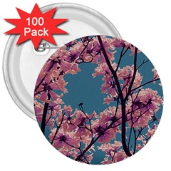 Colorful Floral Leaves Photo 3  Buttons (100 Pack)  by dflcprintsclothing