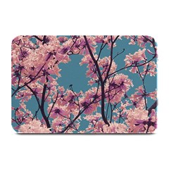 Colorful Floral Leaves Photo Plate Mats by dflcprintsclothing