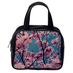 Colorful Floral Leaves Photo Classic Handbag (one Side) by dflcprintsclothing