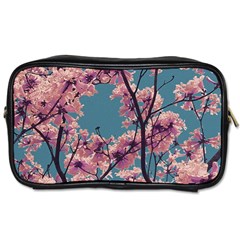 Colorful Floral Leaves Photo Toiletries Bag (one Side) by dflcprintsclothing