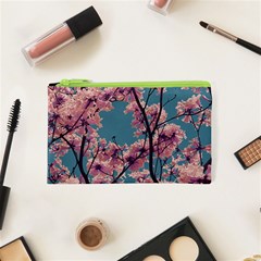 Colorful Floral Leaves Photo Cosmetic Bag (xs) by dflcprintsclothing