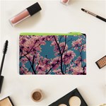 Colorful Floral Leaves Photo Cosmetic Bag (XS) Back