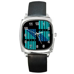 Folding For Science Square Metal Watch by WetdryvacsLair