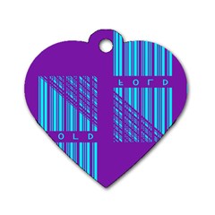 Fold At Home Folding Dog Tag Heart (two Sides) by WetdryvacsLair