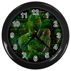 Stp 0111 Cross And Cross Wall Clock (black) by WetdryvacsLair