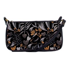   Plants And Hearts In Boho Style No  2 Shoulder Clutch Bag by HWDesign