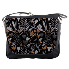   Plants And Hearts In Boho Style No  2 Messenger Bag by HWDesign