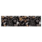   Plants And Hearts In Boho Style No. 2 Satin Scarf (Oblong) Front