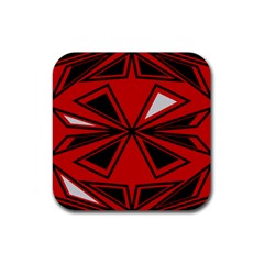 Abstract Pattern Geometric Backgrounds   Rubber Coaster (square) by Eskimos