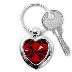 Abstract Pattern Geometric Backgrounds   Key Chain (heart) by Eskimos