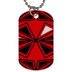 Abstract Pattern Geometric Backgrounds   Dog Tag (one Side) by Eskimos