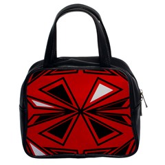 Abstract Pattern Geometric Backgrounds   Classic Handbag (two Sides)