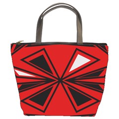 Abstract Pattern Geometric Backgrounds   Bucket Bag by Eskimos