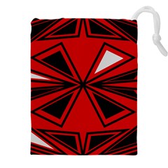 Abstract Pattern Geometric Backgrounds   Drawstring Pouch (5xl) by Eskimos