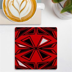 Abstract Pattern Geometric Backgrounds   Uv Print Square Tile Coaster  by Eskimos