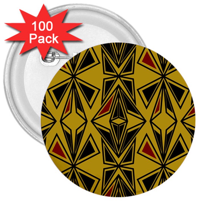 Abstract pattern geometric backgrounds   3  Buttons (100 pack) 