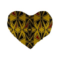 Abstract Pattern Geometric Backgrounds   Standard 16  Premium Heart Shape Cushions by Eskimos