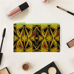 Abstract Pattern Geometric Backgrounds   Cosmetic Bag (xs) by Eskimos