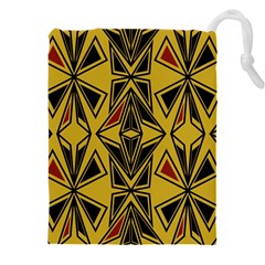 Abstract Pattern Geometric Backgrounds   Drawstring Pouch (4xl) by Eskimos