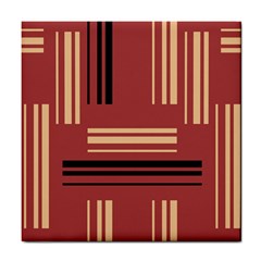 Abstract Pattern Geometric Backgrounds   Tile Coaster by Eskimos