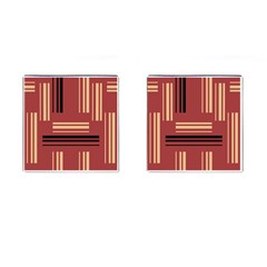 Abstract Pattern Geometric Backgrounds   Cufflinks (square) by Eskimos