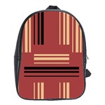 Abstract pattern geometric backgrounds   School Bag (Large) Front