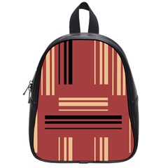 Abstract Pattern Geometric Backgrounds   School Bag (small) by Eskimos