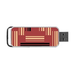 Abstract Pattern Geometric Backgrounds   Portable Usb Flash (two Sides) by Eskimos