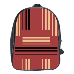 Abstract Pattern Geometric Backgrounds   School Bag (xl) by Eskimos