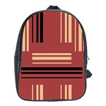 Abstract pattern geometric backgrounds   School Bag (XL) Front