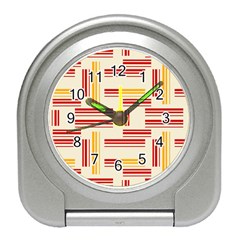 Abstract Pattern Geometric Backgrounds   Travel Alarm Clock by Eskimos