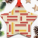 Abstract pattern geometric backgrounds   Star Ornament (Two Sides) Front