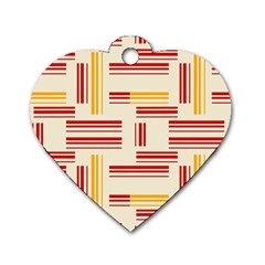 Abstract Pattern Geometric Backgrounds   Dog Tag Heart (two Sides) by Eskimos