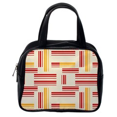 Abstract Pattern Geometric Backgrounds   Classic Handbag (one Side) by Eskimos