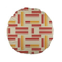 Abstract Pattern Geometric Backgrounds   Standard 15  Premium Flano Round Cushions