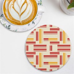 Abstract Pattern Geometric Backgrounds   Uv Print Round Tile Coaster by Eskimos