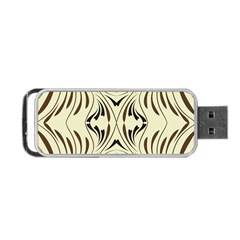 Folk Flowers Print Floral Pattern Ethnic Art Portable Usb Flash (one Side) by Eskimos