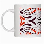 Folk flowers print Floral pattern Ethnic art White Mug Left