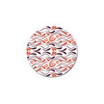 Folk flowers print Floral pattern Ethnic art Golf Ball Marker (4 pack) Front