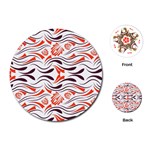 Folk flowers print Floral pattern Ethnic art Playing Cards Single Design (Round) Front