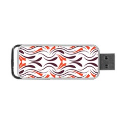 Folk Flowers Print Floral Pattern Ethnic Art Portable Usb Flash (two Sides) by Eskimos