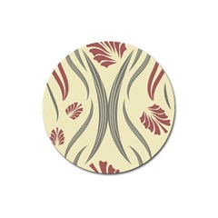 Folk Flowers Print Floral Pattern Ethnic Art Magnet 3  (round) by Eskimos