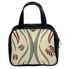 Folk flowers print Floral pattern Ethnic art Classic Handbag (Two Sides)